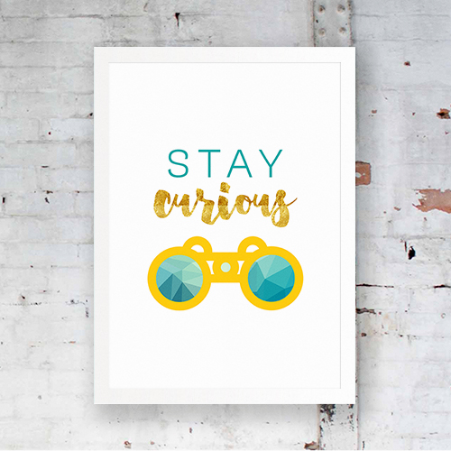 Stay Curious Yellow 2