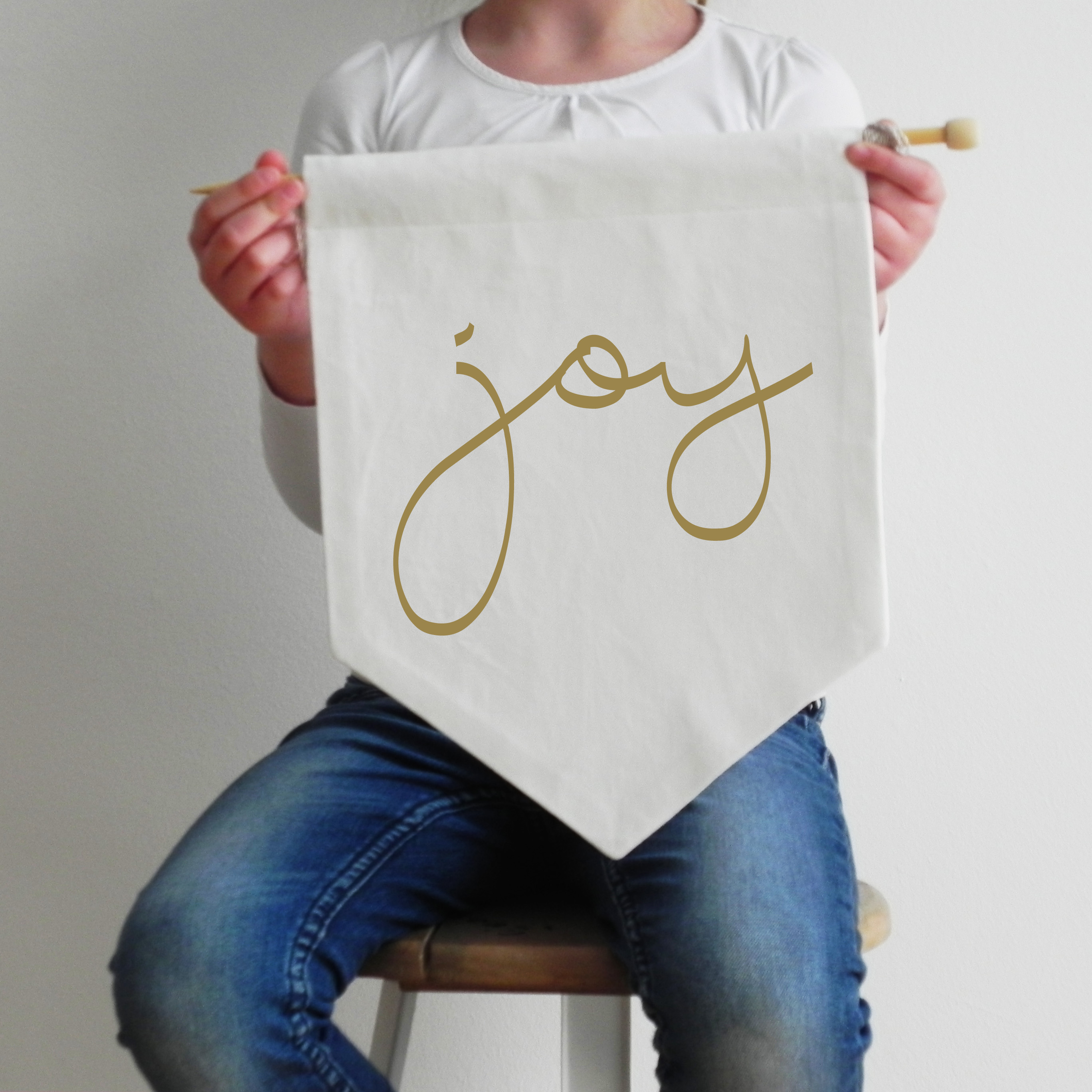 Wall Flag Joy Gold