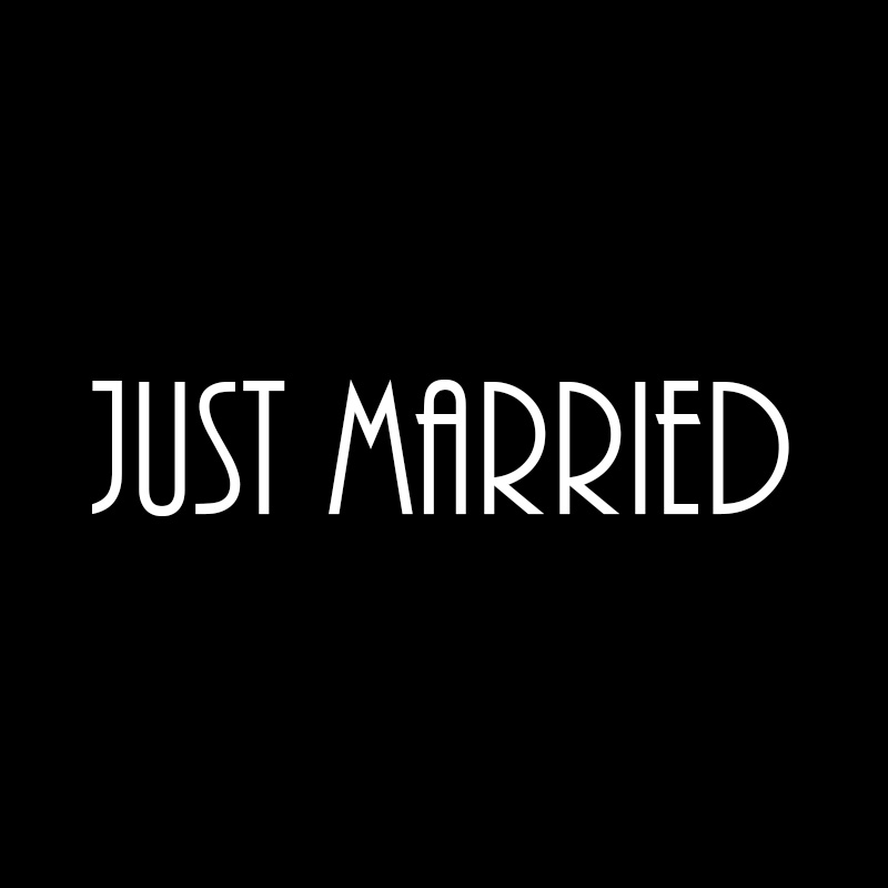 Font 2 Just Married Black
