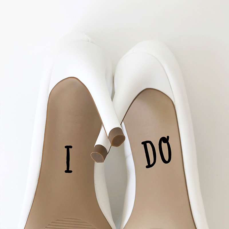 LR Wedding Shoe stickers LS i do