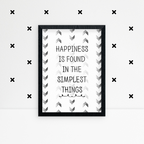 Combo Happiness and black cross stitch