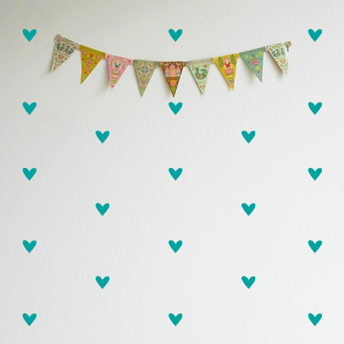 Heart wall decals