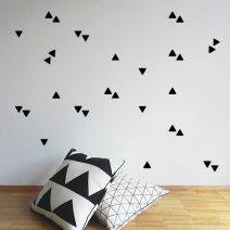 Triangle wall decals