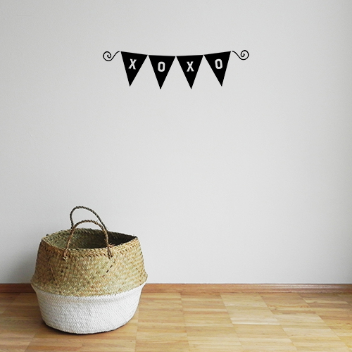 Baby Bunting, Custom Wall Decal Nursery Garland match set love