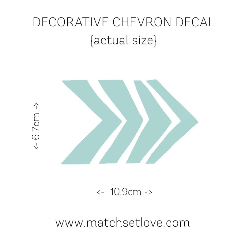 Actual Size Decorative Chevron