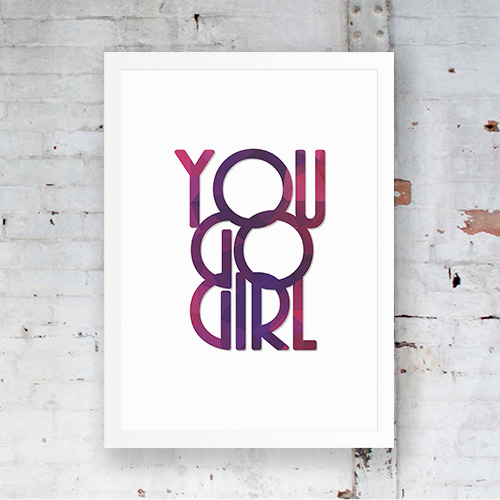 Poster You go girl violet 1