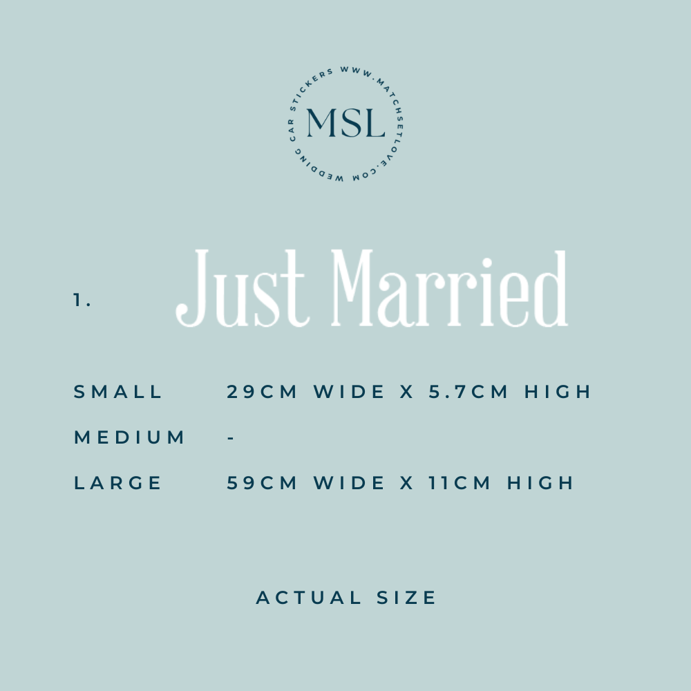Info Just Married Font 1