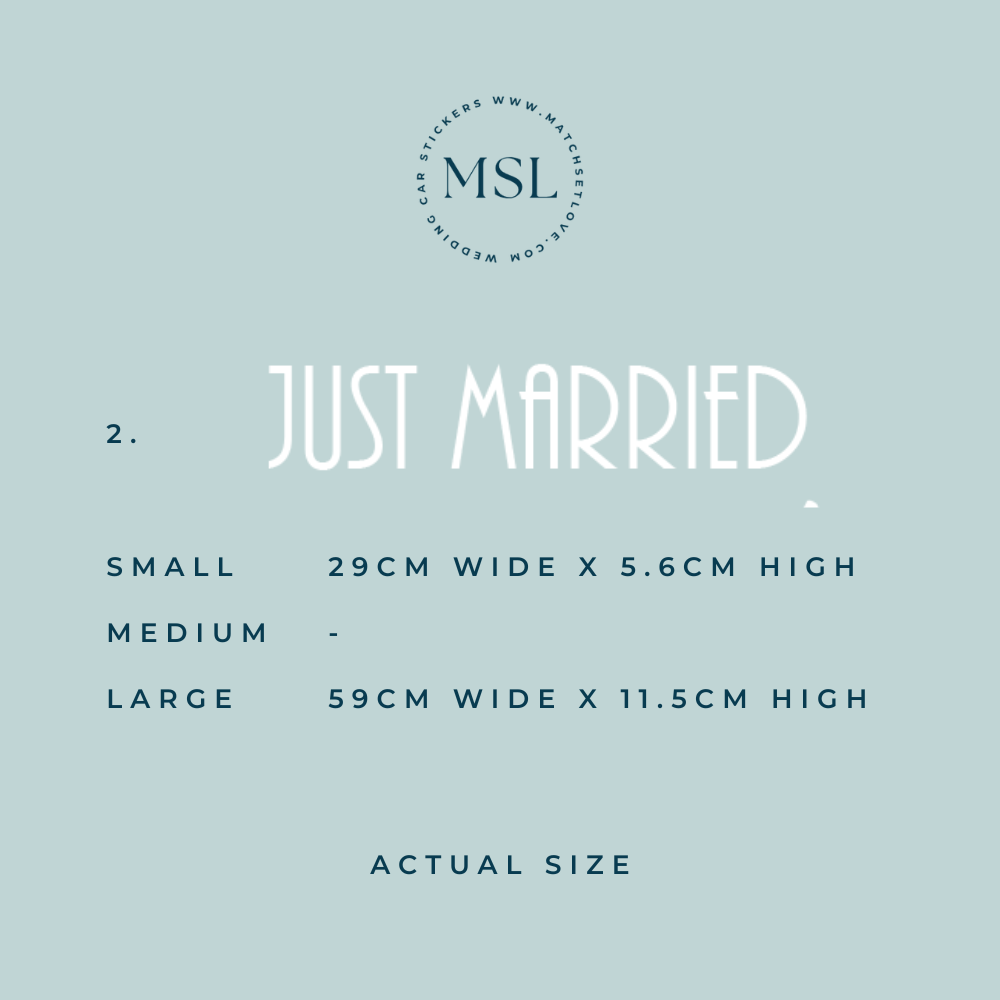 Info Just Married Font 2