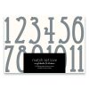 PI Large table numbers font 4 grey A4 on 800 x 800