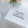Wedding Gift Box Sticker Custom LR