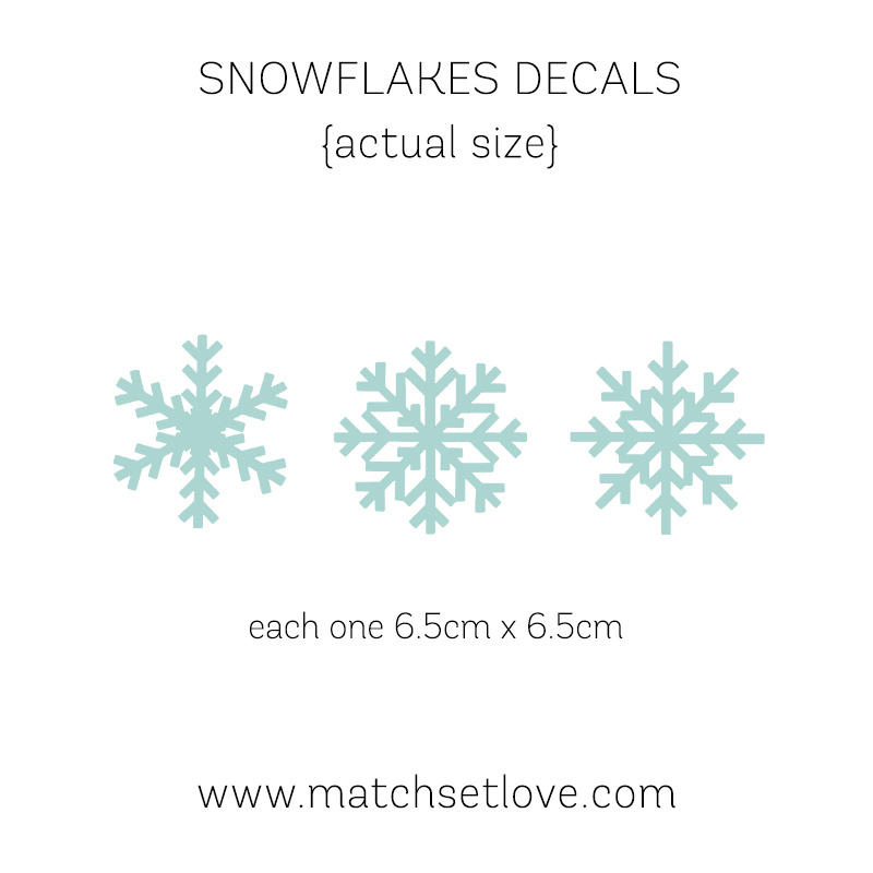 snowflake wall decals