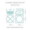 Actual Size Laundry Room Icon Set