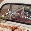 wedding car window decal