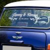 wedding car window decal