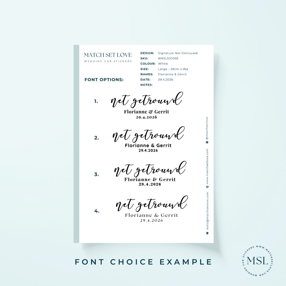 Sample of Font options Mistletoe