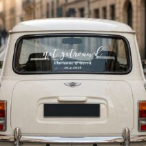 Signature “Net Getrouwd” Wedding Car Decal – Dutch Just Married Vinyl Sticker