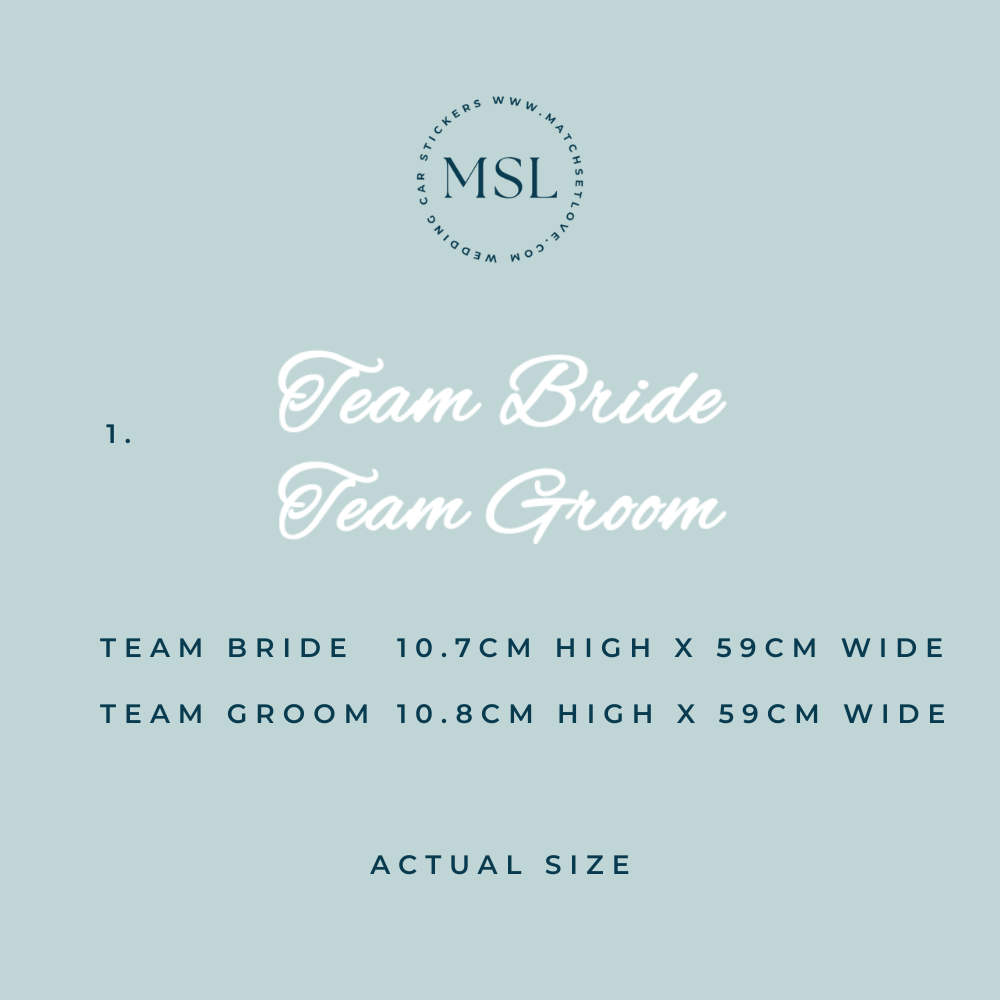 Info Team B & G Size Font 1