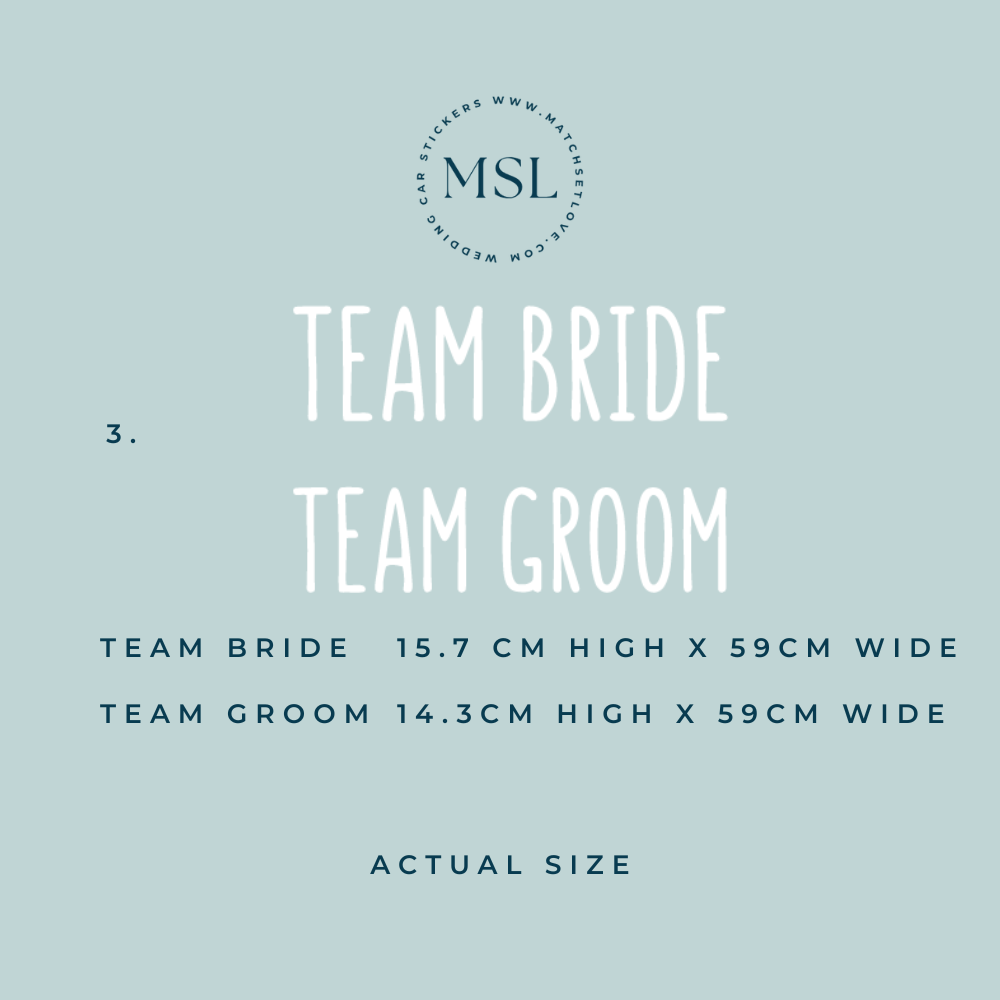 Info Team B & G Size Font 3