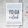 Poster Yoga o clock dark 1