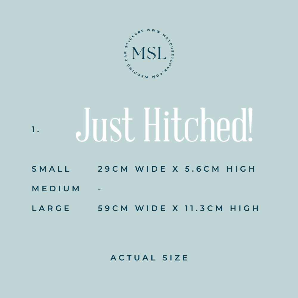 Info Just Hitched Font 1