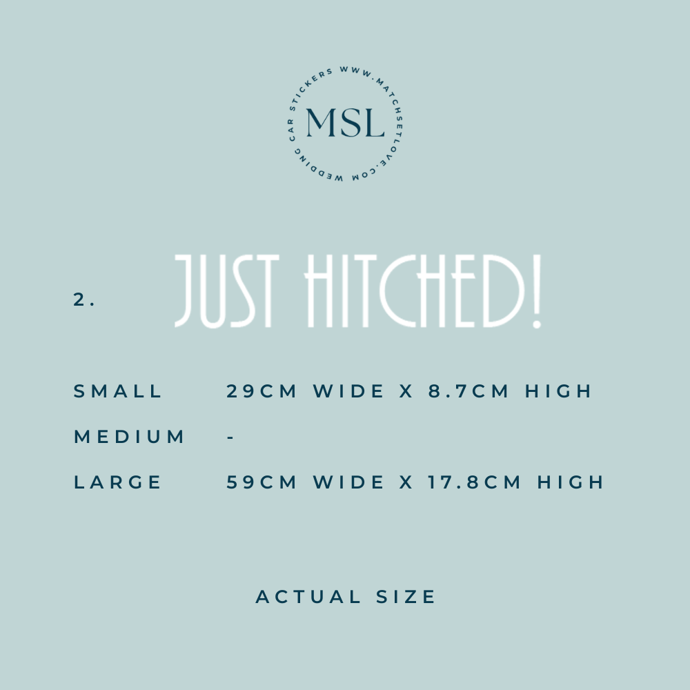 Info Just Hitched Font 2