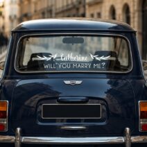Wedding Proposal Car Window Decal | Will you marry me? #1
