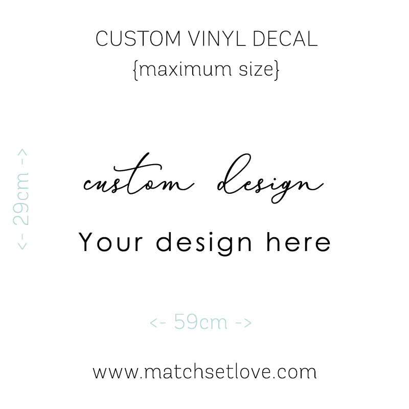 Actual Size Custom Design