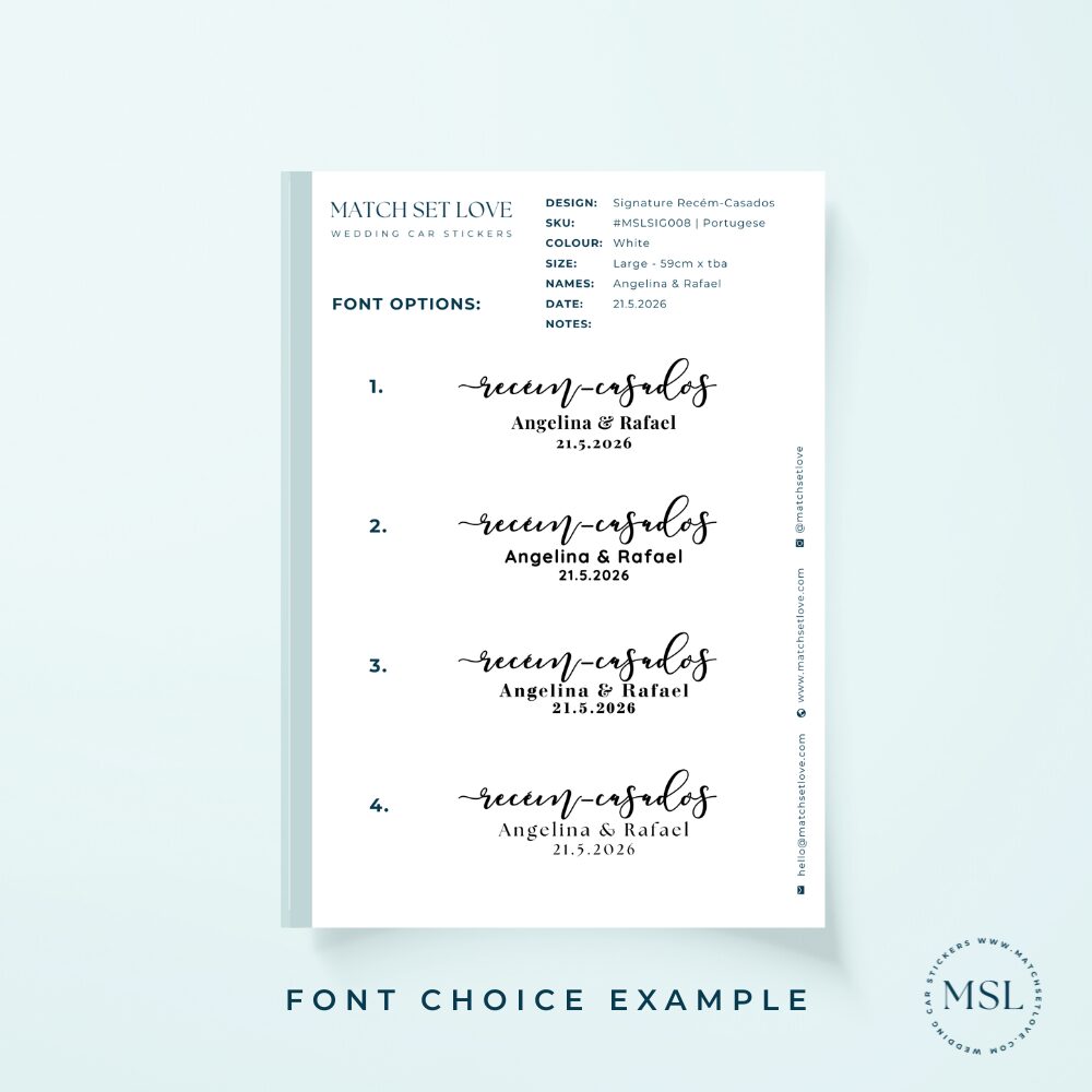 Sample of Font options Mistletoe