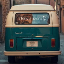 Honeymooning Car Decal for Newlyweds | Honeymoon Car Sticker