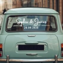 The Essentials Personalised Wedding Car Sticker