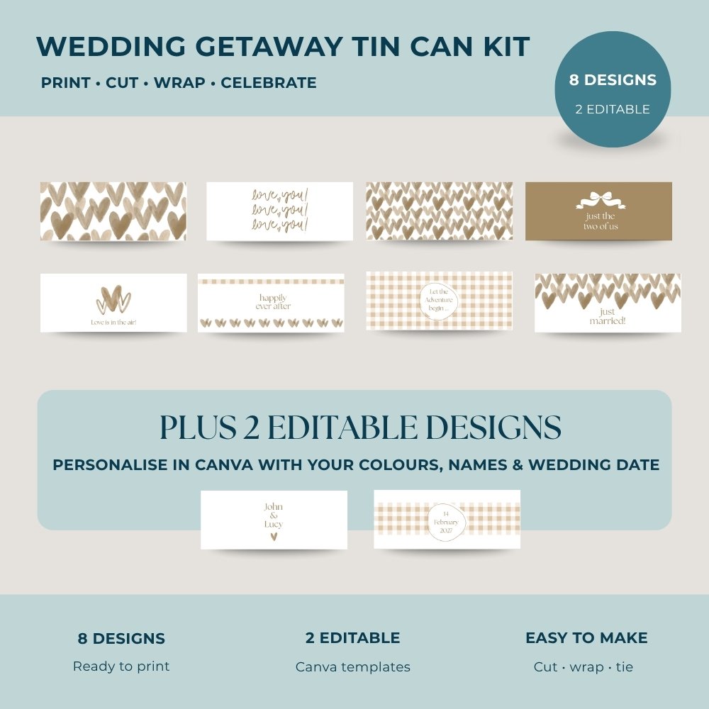 Wedding Getaway Tin Can Kit - Image 7
